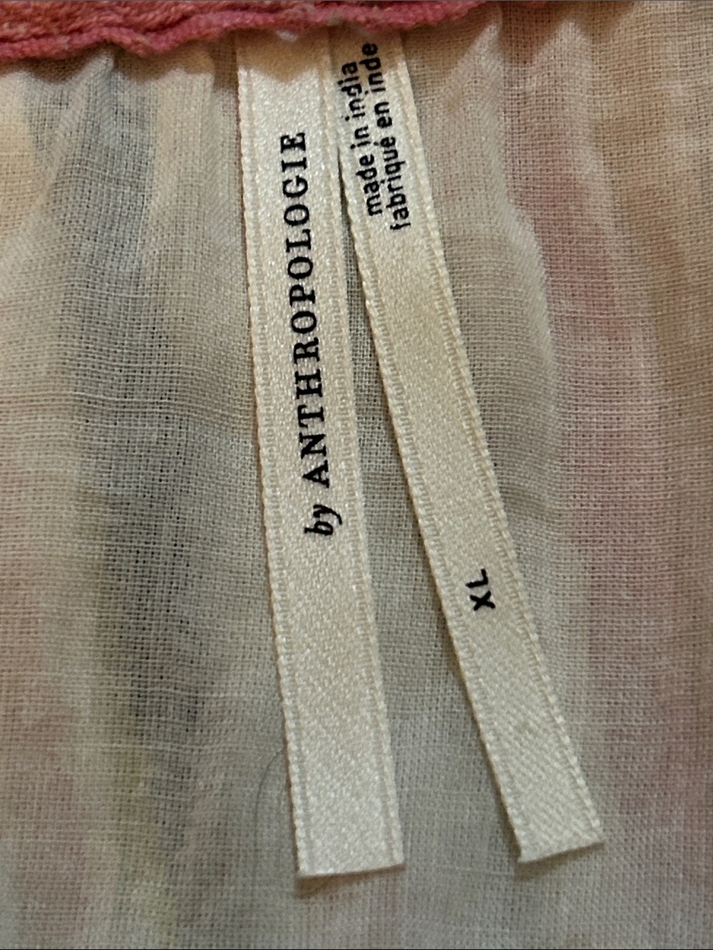 Anthropologie Georgina Tiered striped cotton dress with Penn tech detail XL - Picture 6 of 11